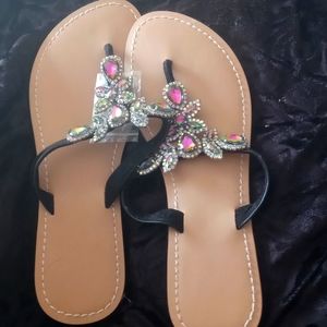 Rhinestone sandals